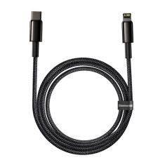 Кабель Baseus Tungsten Gold Fast Charging Data Cable Type-C to iP PD 20W 2m Black
