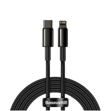 Кабель Baseus Tungsten Gold Fast Charging Data Cable Type-C to iP PD 20W 2m Black