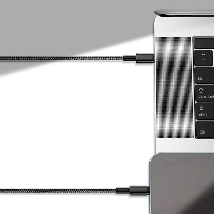 Кабель Baseus Tungsten Gold Fast Charging Data Cable Type-C to iP PD 20W 2m Black