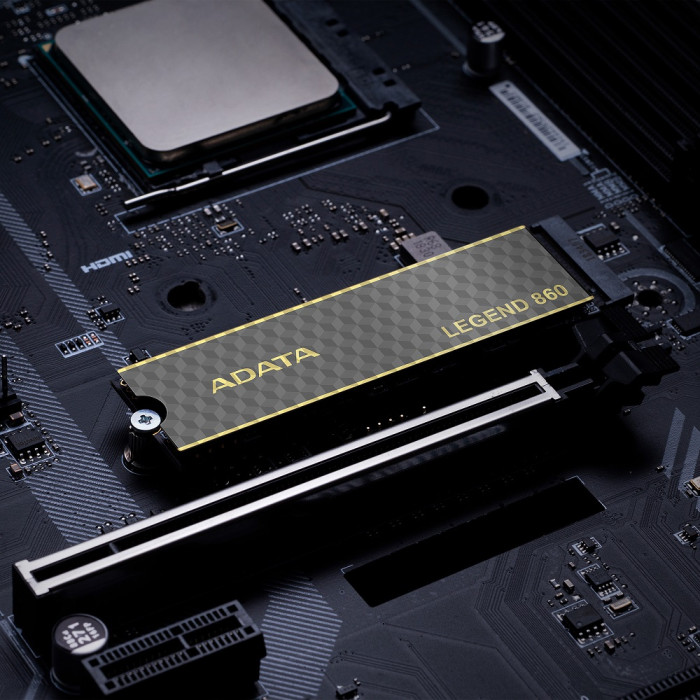 Накопичувач SSD M.2 ADATA LEGEND 860 1TB 2280 PCIe Gen 4x4 3D NAND Read/Write: 6000/4000 MB/sec