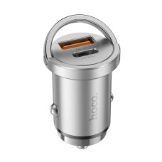 Автомобільний зарядний пристрій HOCO NZ10 Handy PD45W+QC3.0 car charger Silver