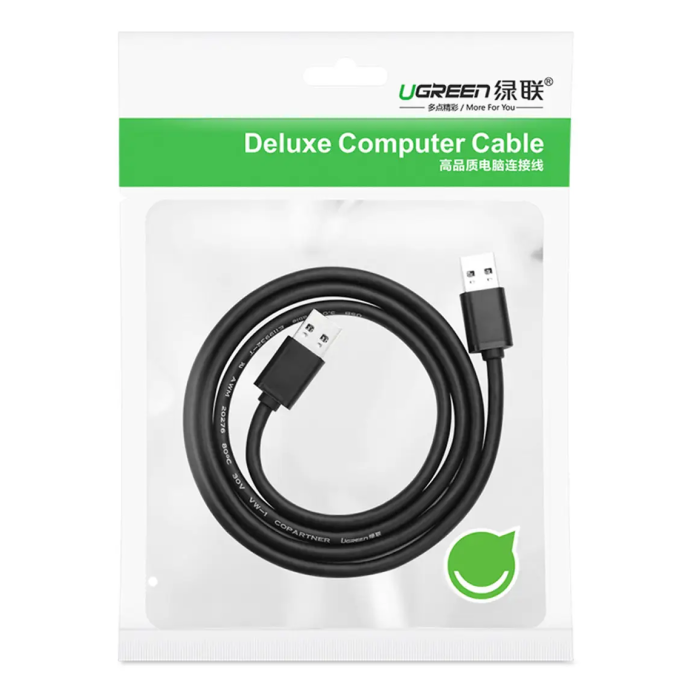 Кабель UGREEN USB 2.0 A Male to A Male Cable 1.5m (Black)