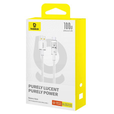 Кабель Baseus Gem Fast-Charging Data Cable USB to USB-C 100W 1m Moon White