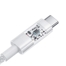 Кабель Baseus Gem Fast-Charging Data Cable USB to USB-C 100W 1m Moon White