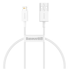 Кабель Baseus Superior Series Fast Charging Data Cable USB to iP 2.4A 0.25m White