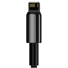 Кабель Baseus Tungsten Gold Fast Charging Data Cable USB to iP 2.4A 2m Black