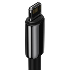 Кабель Baseus Tungsten Gold Fast Charging Data Cable USB to iP 2.4A 2m Black