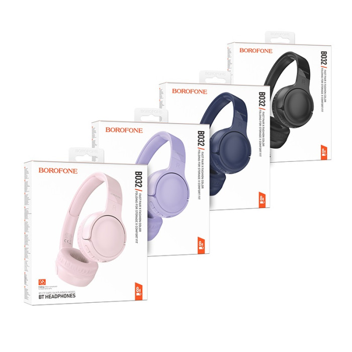 Бездротові накладні навушники BOROFONE BO32 Show BT headphones Black