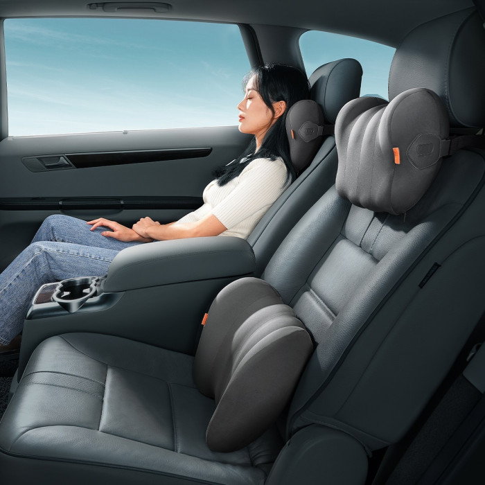 Подушка підголівник Baseus ComfortRide Series Car Headrest Pillow Cluster Black