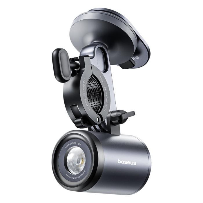 Велотримач для телефона Baseus PrimeTrip Series Dual-Color Bike Light 2-in-1 Set Cosmic Black