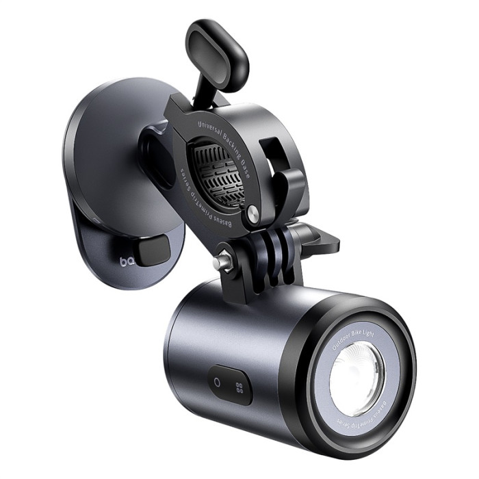 Велотримач для телефона Baseus PrimeTrip Series Dual-Color Bike Light 2-in-1 Set Cosmic Black