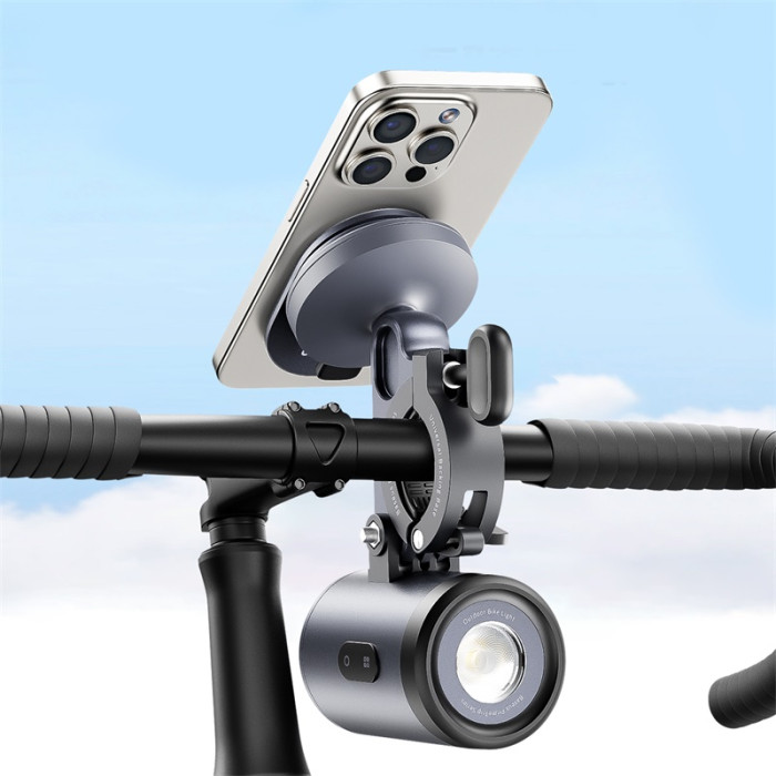 Велотримач для телефона Baseus PrimeTrip Series Dual-Color Bike Light 2-in-1 Set Cosmic Black