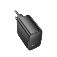 Мережевий зарядний пристрій HOCO CS63A Bright PD65W (1A1C) charger (EU) Black