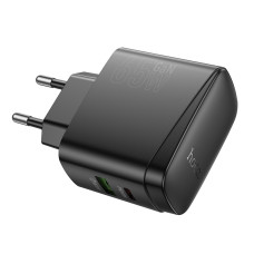 Мережевий зарядний пристрій HOCO CS63A Bright PD65W (1A1C) charger (EU) Black