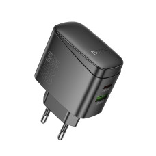 Мережевий зарядний пристрій HOCO CS63A Bright PD65W (1A1C) charger (EU) Black