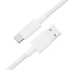 Кабель ACEFAST C18-04 USB-A to USB-C braid charging data cable White
