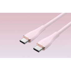 Кабель Vention USB 2.0 C Male to C Male 5A Cable 1M Pink Silicone Type (TAWPF)