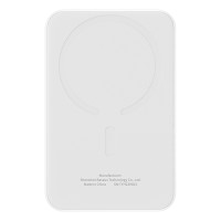 Зовнішній акумулятор Baseus Magnetic Mini Wireless Fast Charge Power Bank 5000mAh 20W Stellar White（With Simple Series Charging Cable Type-C to Typ