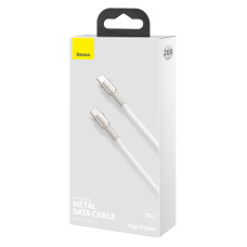 Кабель Baseus Cafule Series Metal Data Cable Type-C to Type-C 100W 2m White
