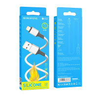 Кабель BOROFONE BX83 iP Famous silicone charging data cable White