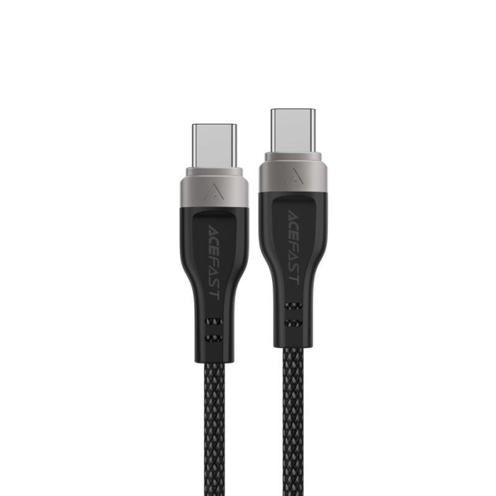 Кабель ACEFAST C11-03 Type-C to Type-C 3A, 60W, 1.2m, nylon + PVC, zinc connectors, Black