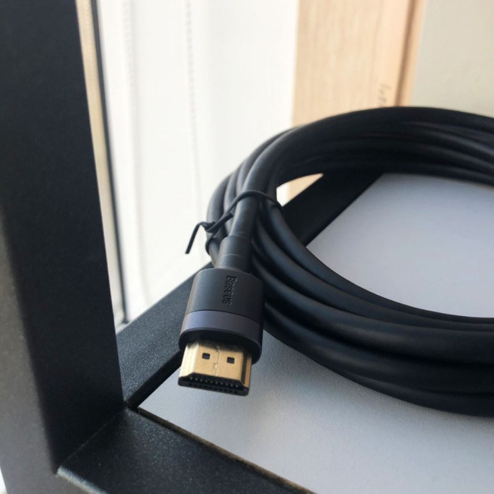 Кабель Baseus Cafule 4KHDMI Male To 4KHDMI Male Adapter Cable 5m Black