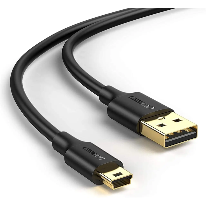 Кабель UGREEN USB 2.0 A Male to Mini 5 Pin Male Cable 2m (Black)