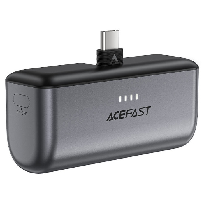 Зовнішній акумулятор ACEFAST M9-5000 PD20W capsule power bank Black