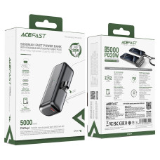 Зовнішній акумулятор ACEFAST M9-5000 PD20W capsule power bank Black