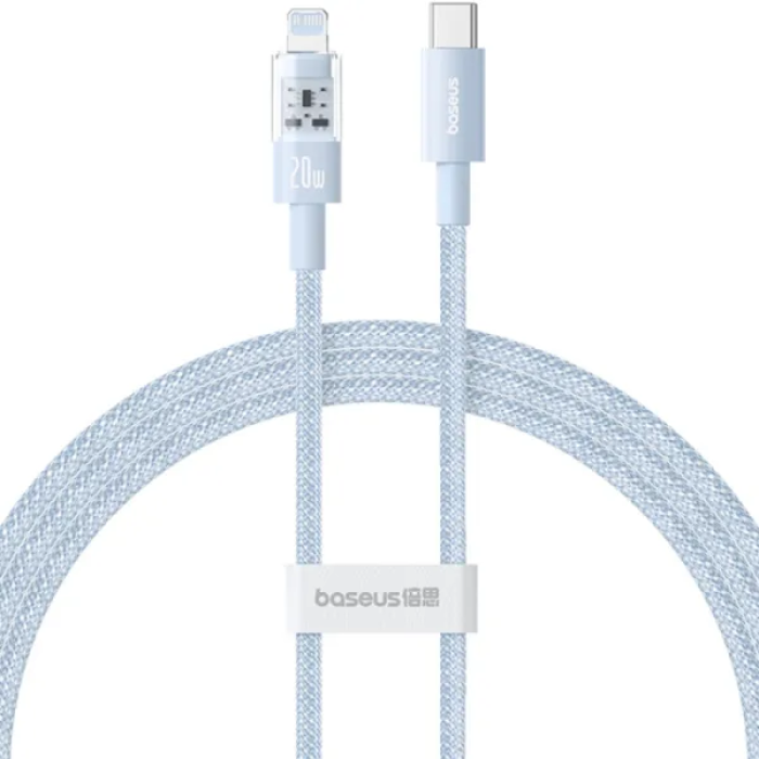 Кабель Baseus Gem Fast-Charging Data Cable USB-C to iP 20W 1m Galaxy Blue