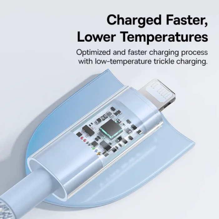Кабель Baseus Gem Fast-Charging Data Cable USB-C to iP 20W 1m Galaxy Blue