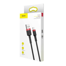 Кабель Baseus Cafule Cable USB For Lightning 1.5A 2m Red+Black