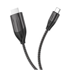 Кабель HOCO UA16 Type-C to HDTV HD on-screen cable Metal Gray