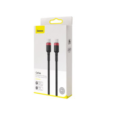 Кабель Baseus Cafule PD2.0 100W flash charging Type-C For Type-C cable (20V 5A)2m Red+Black