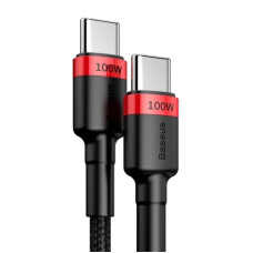 Кабель Baseus Cafule PD2.0 100W flash charging Type-C For Type-C cable (20V 5A)2m Red+Black