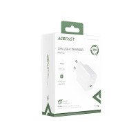 Мережевий зарядний пристрій ACEFAST A1 PD20W single USB-C charger White