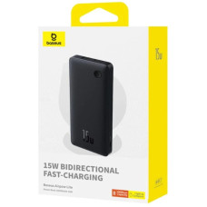 Зовнішній акумулятор Baseus Airpow Lite Power Bank 10000mAh 15W Cosmic Black (With Simple Series Data Cable USB to Type-C 30cm Black)