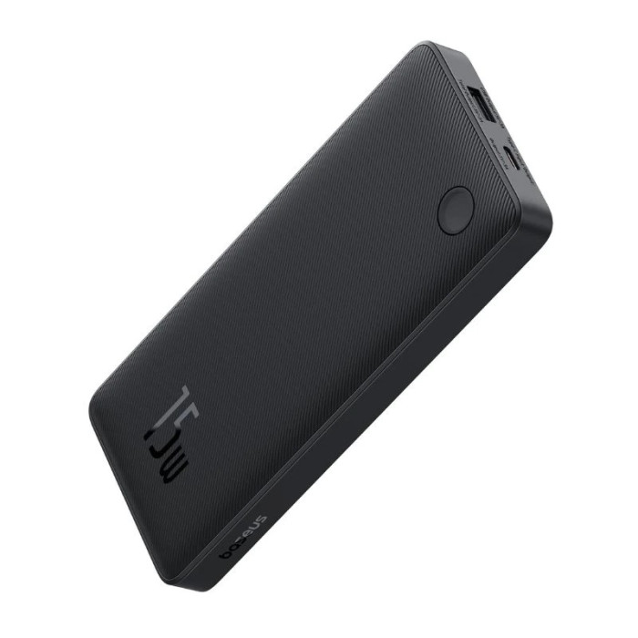 Зовнішній акумулятор Baseus Airpow Lite Power Bank 10000mAh 15W Cosmic Black (With Simple Series Data Cable USB to Type-C 30cm Black)