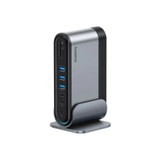 USB-хаб Baseus UnionJoy 17-Port Triple-Display  Docking Station Space Grey（USB-C to HDMI4K@60Hz*2+DP4K@60Hz*1+USB3.0*3+USB-C3.0*2+USB2.0*2+PD*1+PC*1+