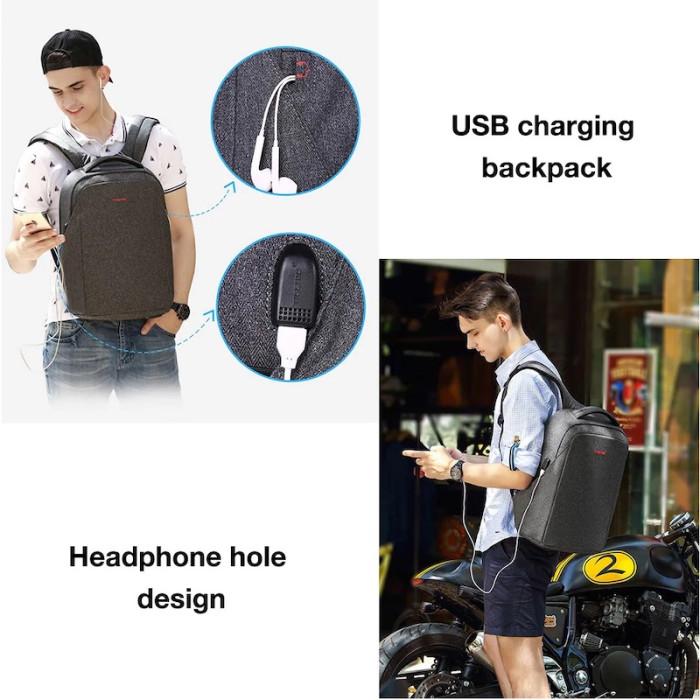 Рюкзак Tigernu T-B3237U 16" Grey
