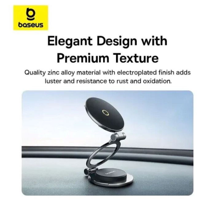 Автотримач для телефона Baseus MagPro Series II Magnetic Car Mount Stick-on Version Cosmic Black