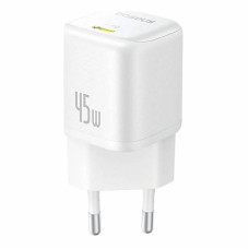 Мережевий зарядний пристрій Baseus PicoGo GaN Fast Charger 1C 45W EU Moon White