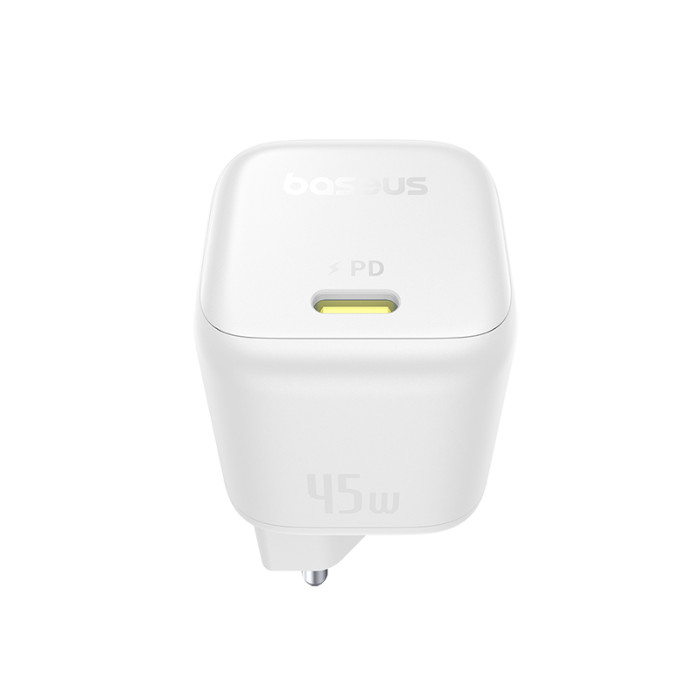 Мережевий зарядний пристрій Baseus PicoGo GaN Fast Charger 1C 45W EU Moon White