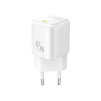 Мережевий зарядний пристрій Baseus PicoGo GaN Fast Charger 1C 45W EU Moon White