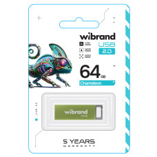 Флеш-накопичувач Wibrand USB 2.0 Chameleon 64Gb Light Green