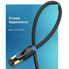 Мережевий кабель Vention Cat.8 SFTP Patch Cable 2M Black (IKABH)