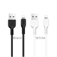 Кабель HOCO X13 USB to iP 2.4A, 1m, PVC, PVC connectors, Black