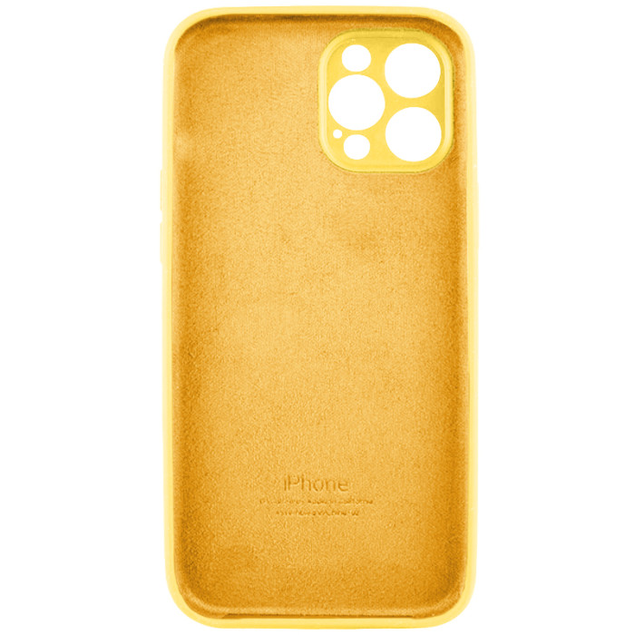 Чохол для смартфона Silicone Full Case AA Camera Protect for Apple iPhone 12 Pro 56,Sunny Yellow