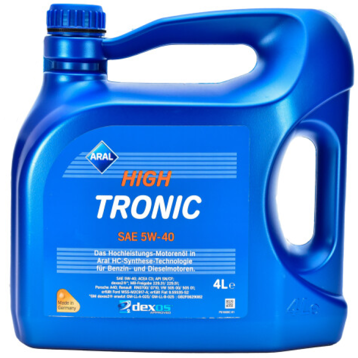 Моторна олива Aral HighTronic 5W-40 4л (154FE7)