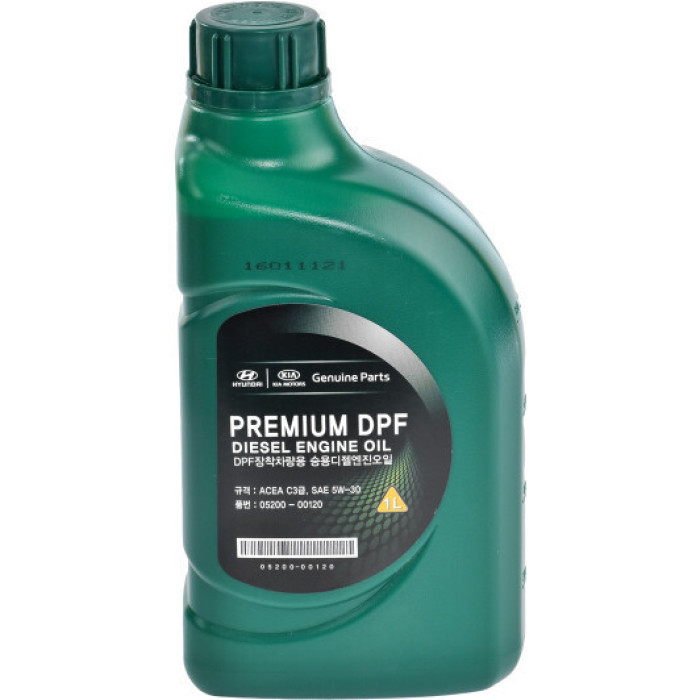 Моторна олива Mobis Premium DPF Diesel 5W-30 1л (0520000120)